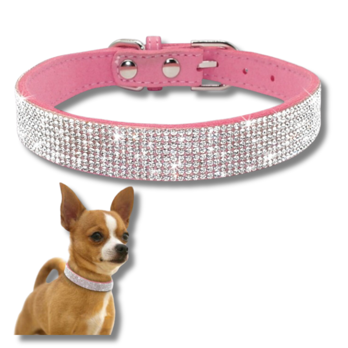 COLLIER EN CUIR DE DAIM POUR CHIEN | CaniBling